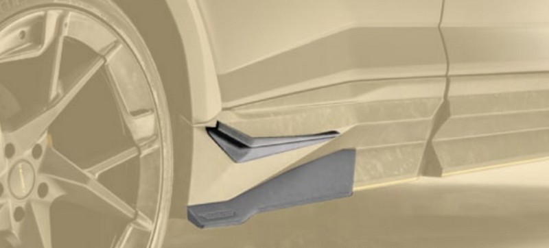 Mansory Air Splitter for Rear Door Extensions EVO S