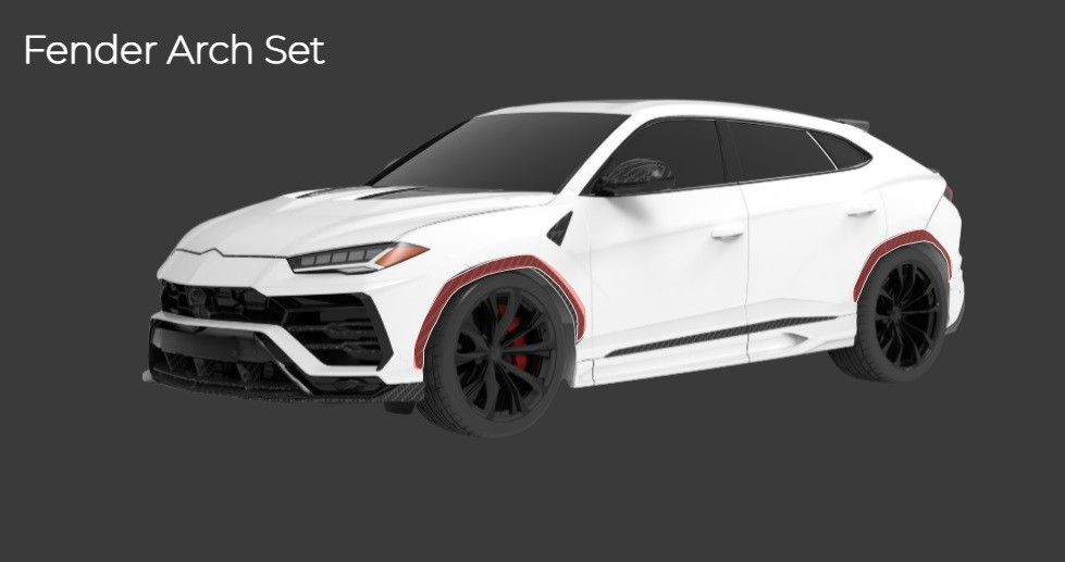 1016 Industries Carbon Fender Arch Set for Lamborghini Urus (2018-2020)