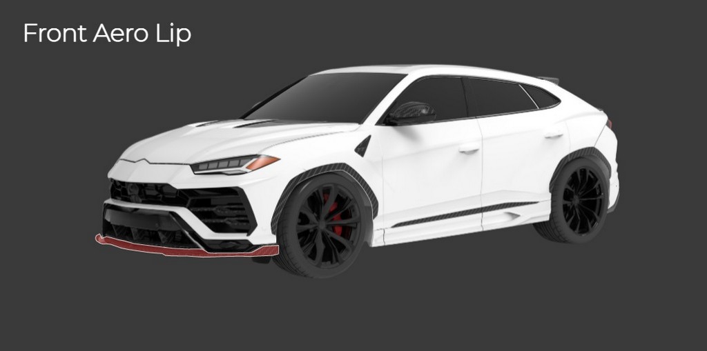 1016 Industries Carbon Front Aero Lip for Lamborghini Urus (2018-2020)