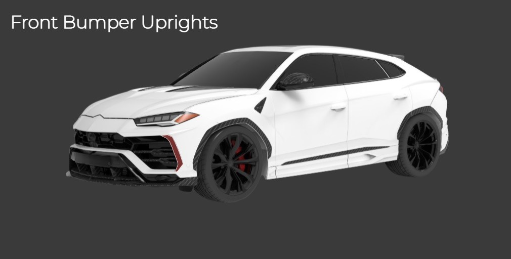 1016 Industries Carbon Front Bumper Uprights for Lamborghini Urus (2018-2020)