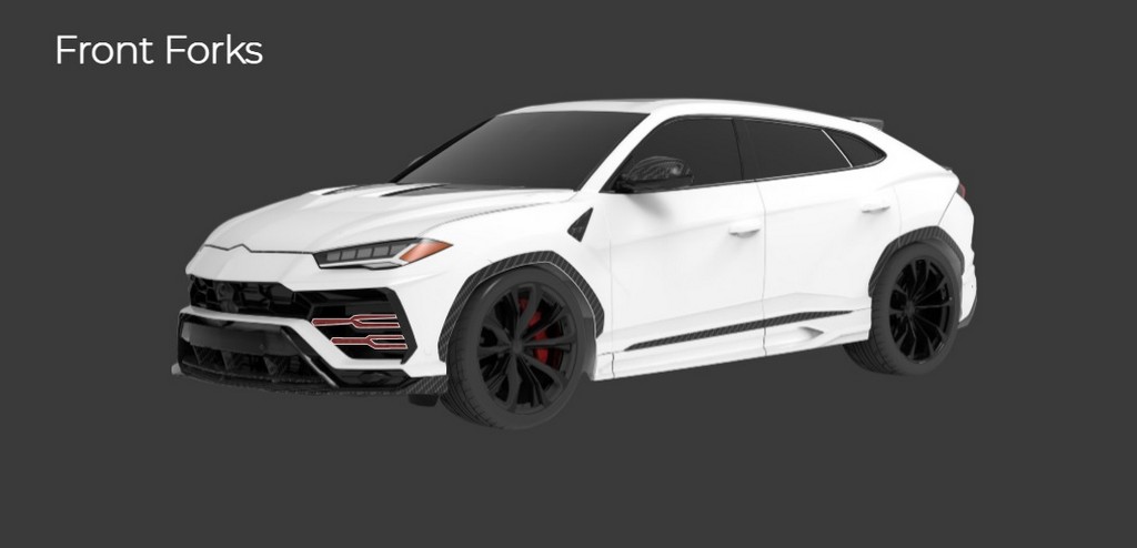 1016 Industries Carbon Front Forks for Lamborghini Urus (2018-2020)