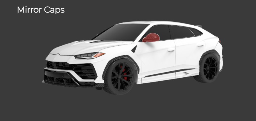 1016 Industries Mirrors Caps for Lamborghini Urus (2018-2020)