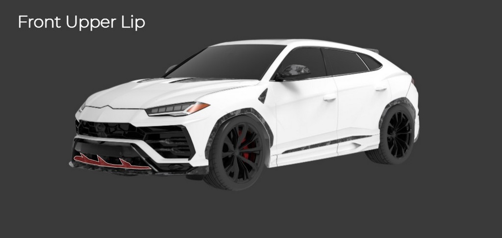 1016 Industries Forged Carbon Front Upper Lip for Lamborghini Urus Narrow