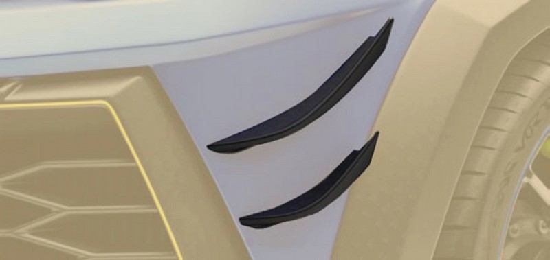 CPE Race Flaps for Mansory Wide Body Front Bumper for Car with Front Assistant for Lamborghini Urus