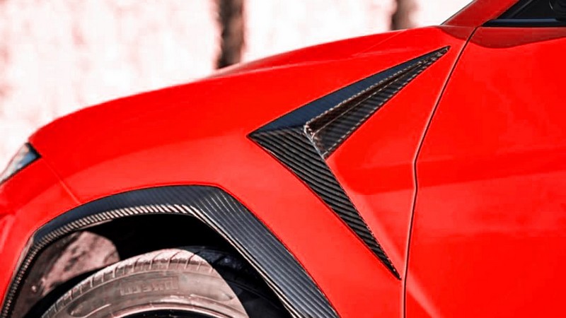 DMC Forged Carbon Fiber Side Fender Trims Vents for Lamborghini Urus
