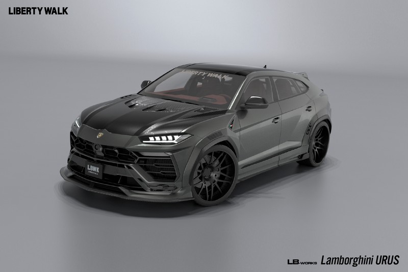 LB-Works Front Lip Spoiler for Lamborghini Urus