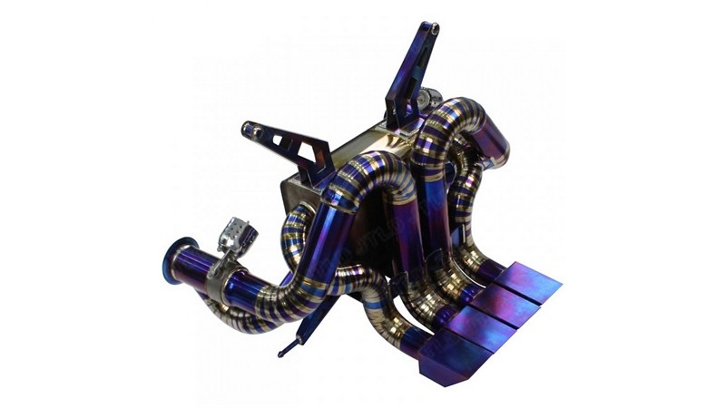 Limited Edition Gold / Blue Purple Titanium ZESAD Exhaust System ”Edizione-GT” for Lamborghini Urus