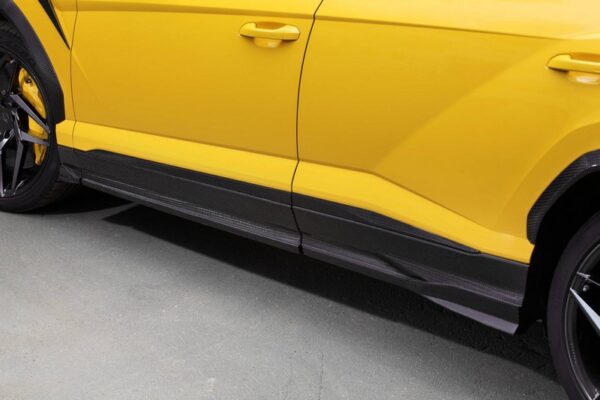 TopCar Side Skirt Extension - Stealth Carbon Fiber for Lamborghini Urus