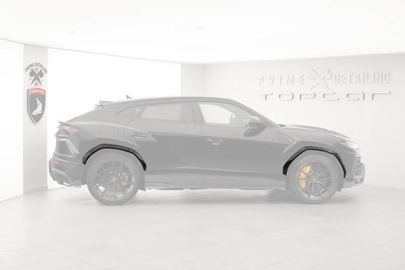 TopCar Fender Extensions in Visible Carbon Fiber (4pcs) for Lamborghini Urus