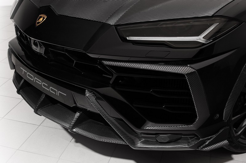 TopCar Front Air Intake Splitter in Visible Carbon Fiber (2pcs) for Lamborghini Urus