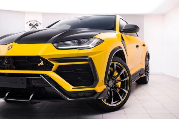 TopCar Front Air Intake Splitter - Stealth Carbon Fiber (2 pcs) for Lamborghini Urus