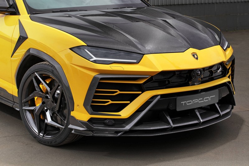 TopCar Front Bumper Bottom Part - Stealth Carbon Fiber for Lamborghini Urus