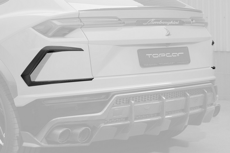 TopCar Rear Air Outtake Splitters - Stealth Carbon Fiber (2 pcs) for Lamborghini Urus