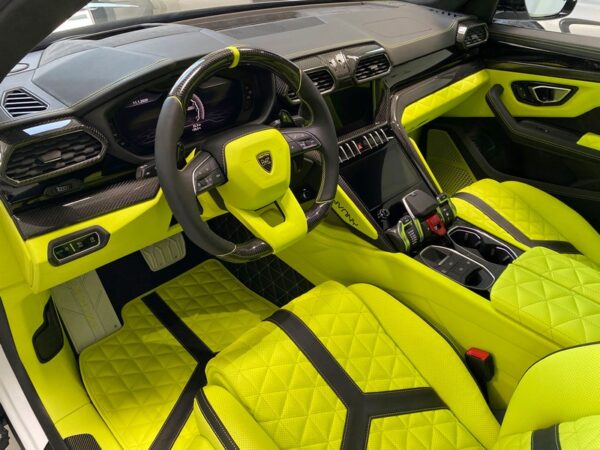 Keyvany Steering Wheel Carbon Fiber/Leather Performance for Lamborghini Urus