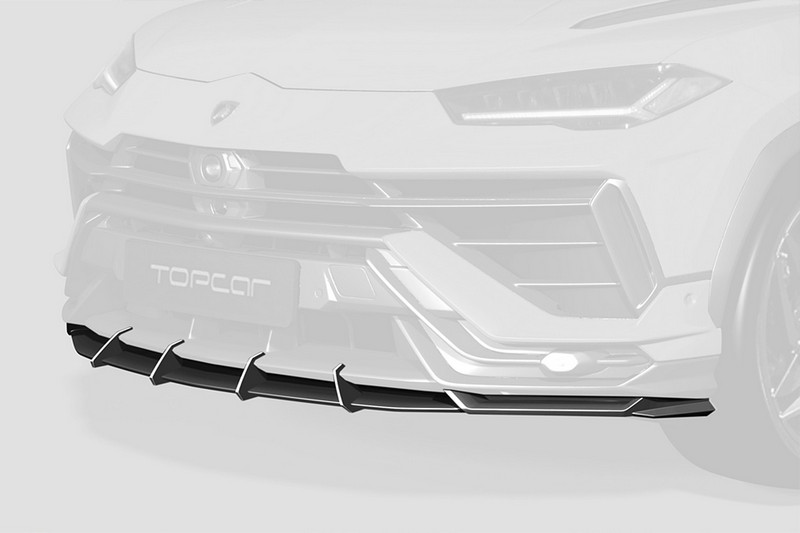 TopCar Bottom Lip Front Bumper, 1 pc, Visible Carbon Fiber for Lamborghini Urus Performante