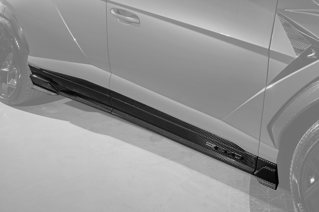 TopCar Carbon Gloss Side Skirts, 6 pcs for Lamborghini Urus R’EVO Limited Edition 2.0