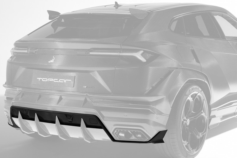 TopCar Carbon Rear Bumper Diffuser Top Part for URUS R’Evo Carbon Edition