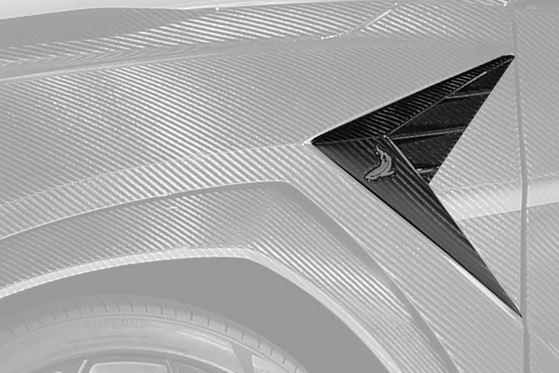 TopCar Carbon Side Splitter with Logo, 2 pcs for URUS R’Evo Carbon Edition