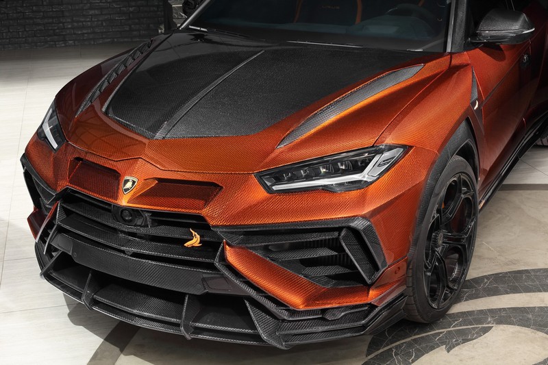 TopCar Stealth Carbon Fiber Front Bumper Top Part for URUS R'Evo Stealth Edition