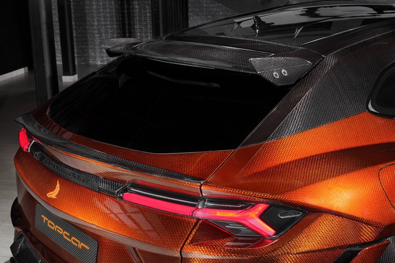 TopCar Stealth Carbon Roof Spoiler, 3 pcs for URUS R’Evo Stealth Edition
