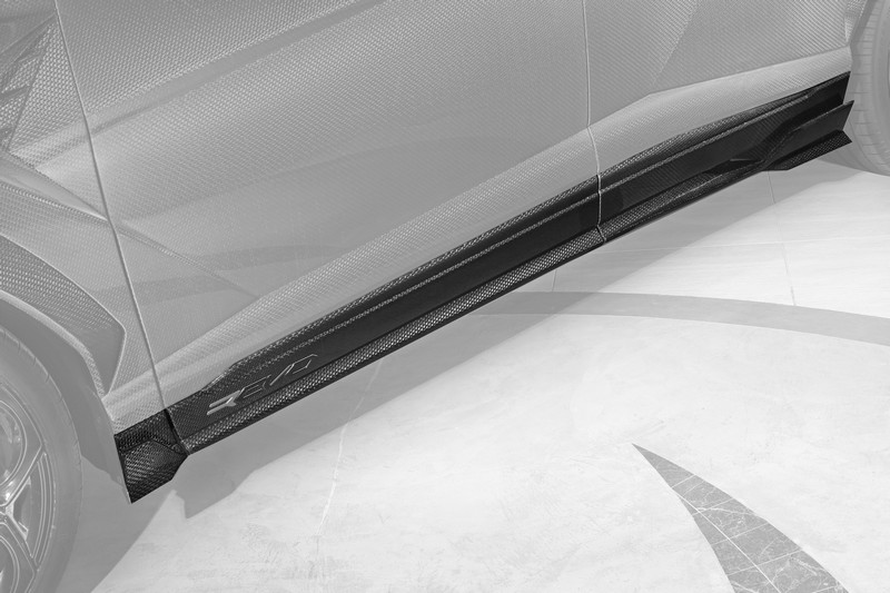 TopCar Stealth Carbon Side Skirts, 6 pcs for URUS R’Evo Stealth Edition