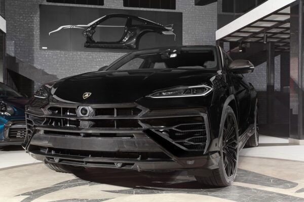 TopCar Visible Carbon Fiber Front Bumper Lower Section for Lamborghini Urus SE Light Pack