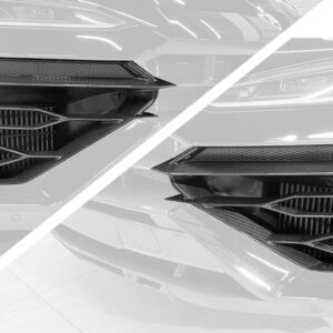 TopCar Visible Carbon Fiber Front Bumper Side Grilles (2-Piece Set) for Lamborghini Urus SE Light Pack