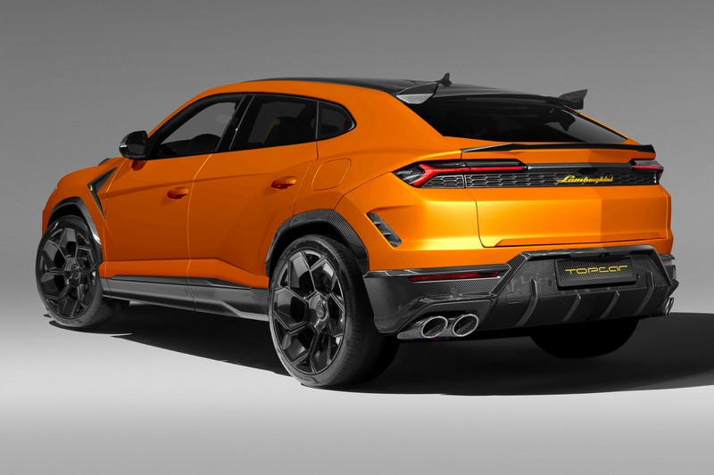 TopCar Rear Bumper Side Air Intakes (2-Piece Set) – Visible Carbon Fiber for Lamborghini Urus SE Light Pack